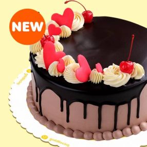 Blushing Hearts Cake